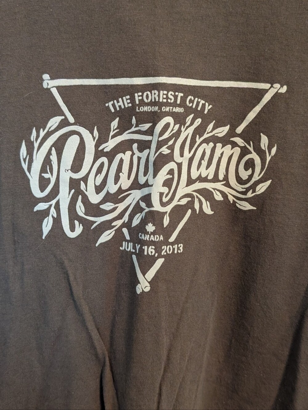 Rare Pearl Jam 2013 London, Ontario Tour Shirt - Men's Large